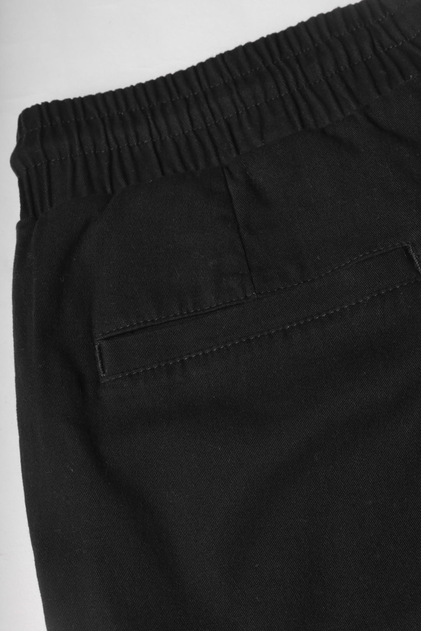 Oblique Black Chino Pant