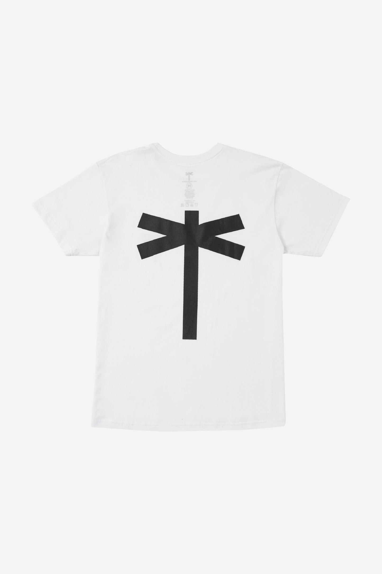 WHITE CLASSIC LOGO SEMI-OVERSIZED TEE