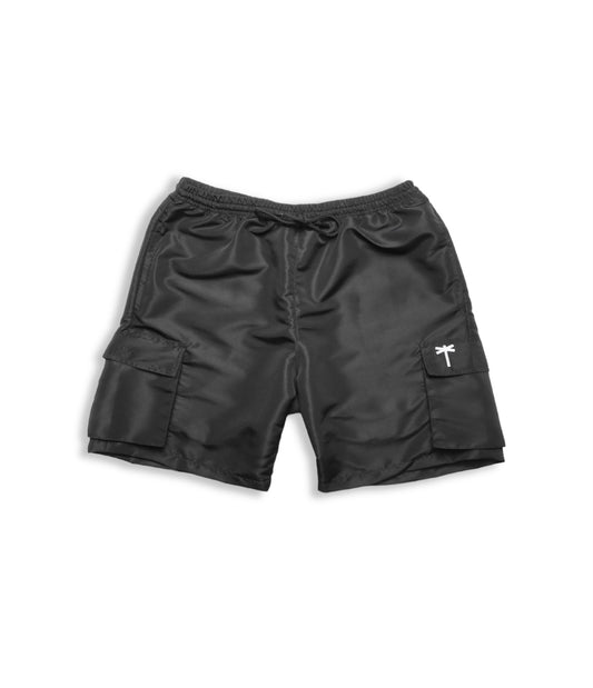 CARGO STAPLE BLACK SHORTS