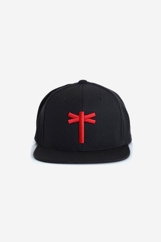 BLACK / RED CLASSIC SNAPBACK